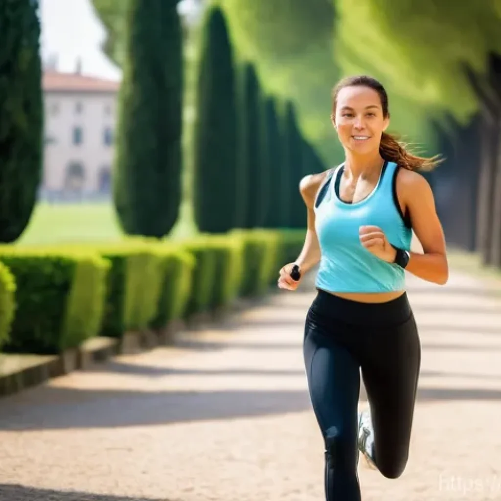 피트니스 트래커 비교 - **Prompt:** A dynamic, energetic image of a fit Italian woman in her late 20s, wearing modern, form-...