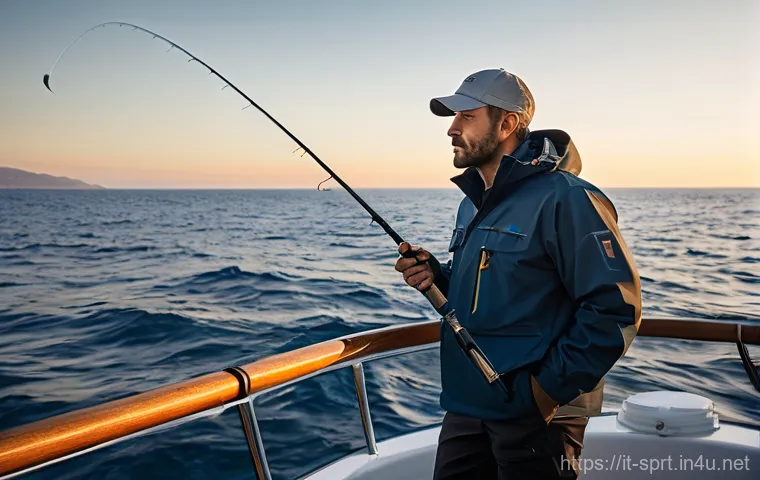 전문 낚시꾼을 위한 필수 장비 - Image Prompt 1: The Apex Angler in the Italian Dawn** 전문 낚시꾼을 위한 필수 장비 - Image Prompt 1: The Apex Angler in the Italian Dawn**