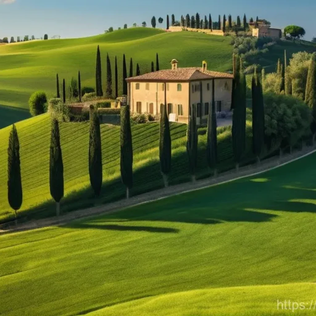 낚시 수납 박스 추천 - **"A breathtaking panoramic view of the Tuscan countryside at golden hour.** Rolling green hills str...